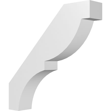 Ekena Millwork 3-in. W x 16-in. D x 16-in. H Valencia Architectural Grade PVC Knee Brace BRCP03X16X16VAL